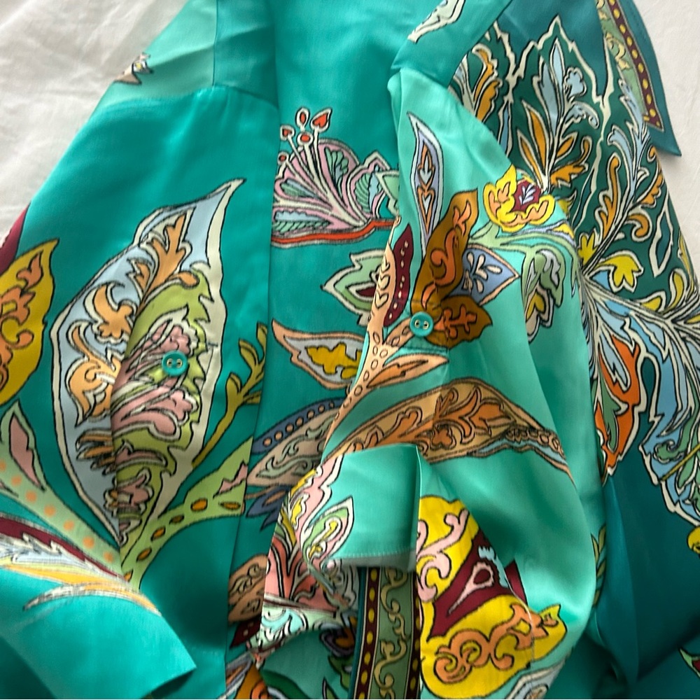 Alemais Franca shirt, size 4 US, silk satin, mint condition - Picture 6 of 11